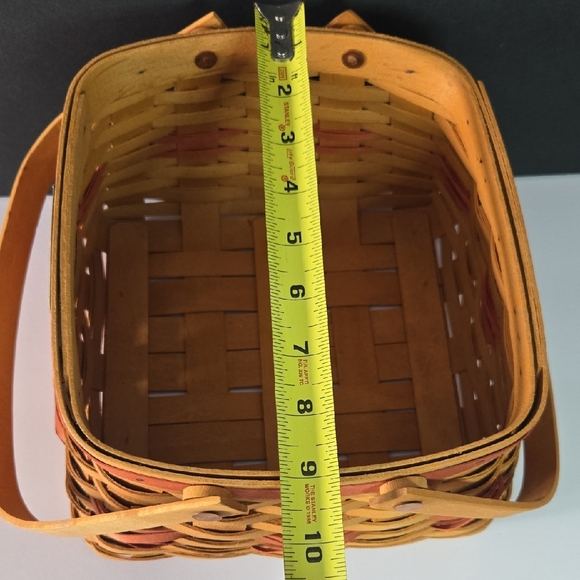 Longaberger 2000 Christmas Collection Handwoven Handled Basket - Picture 12 of 14